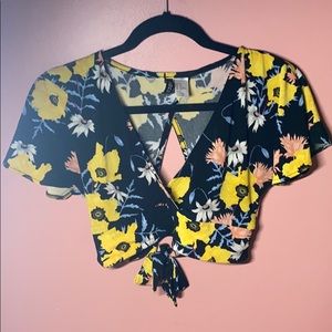 Floral crop top